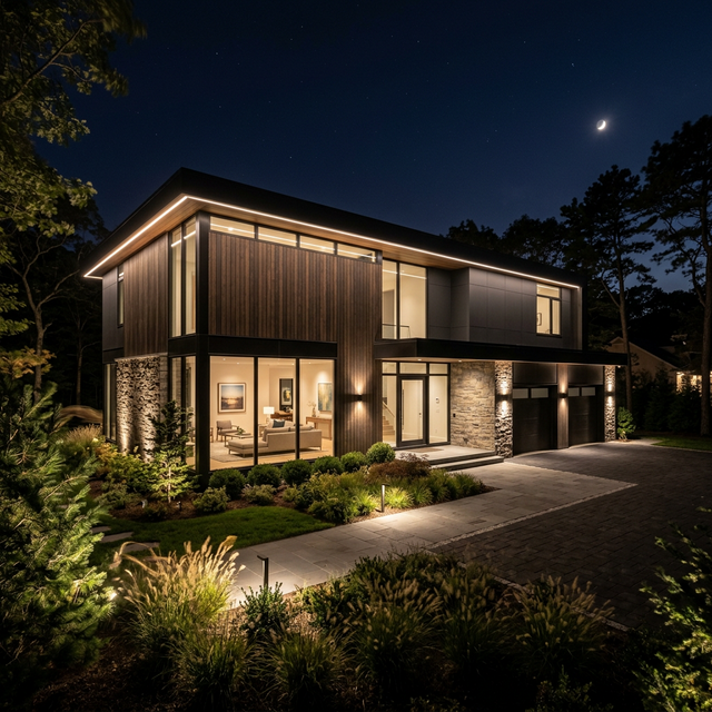 Year-round accent lighting in Hauppauge, NY